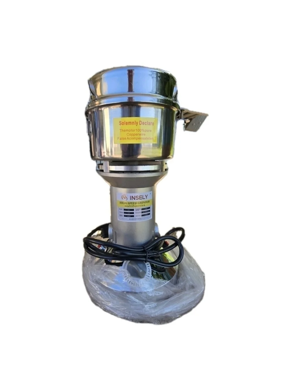 INSELY Grain Mill Grinder 300g High Speed Food Grain Mill Wheat Grinder Coffee